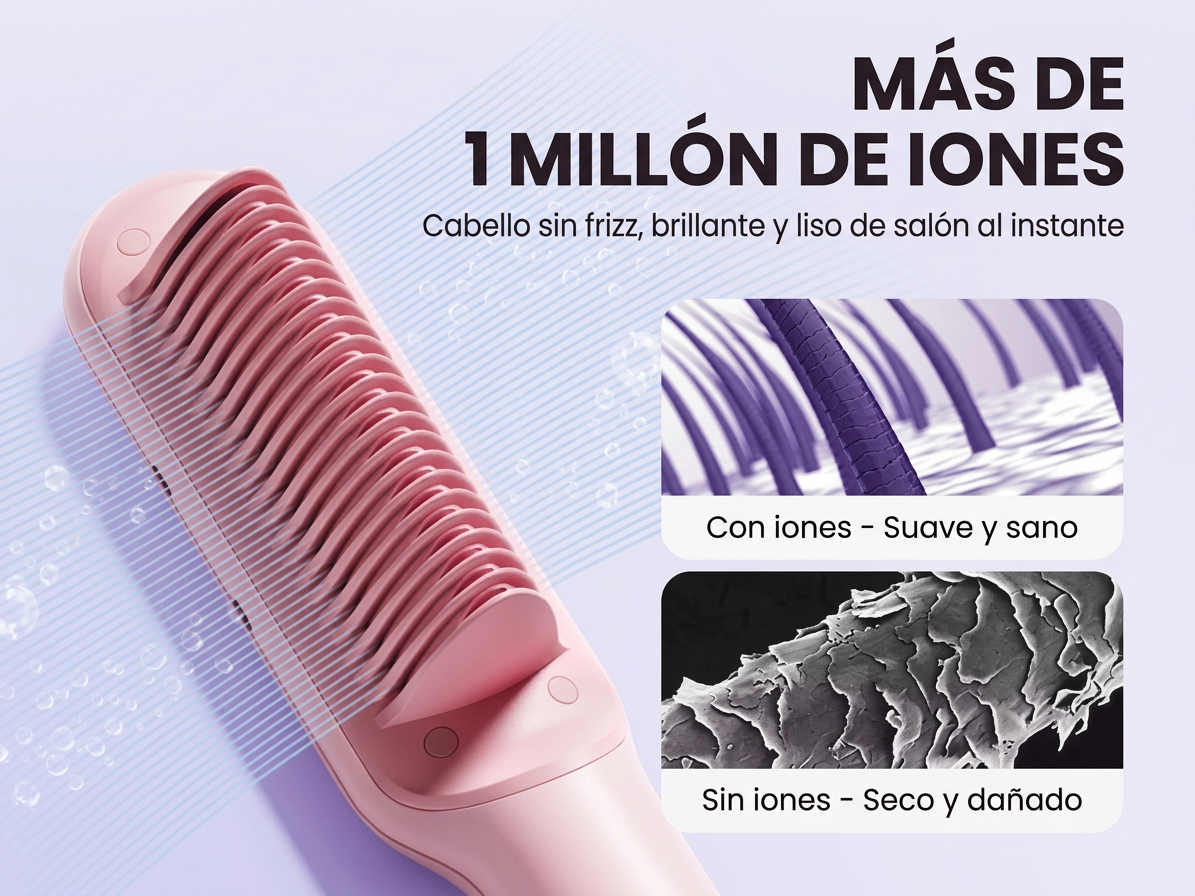 Cepillo Alisador Iónico